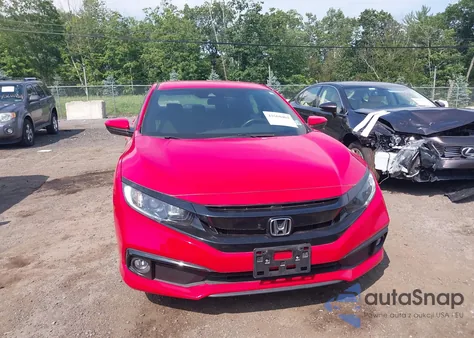 2020 Honda Civic Sport z USA, uszkodzony, nr VIN 2HGFC2F81LH581102